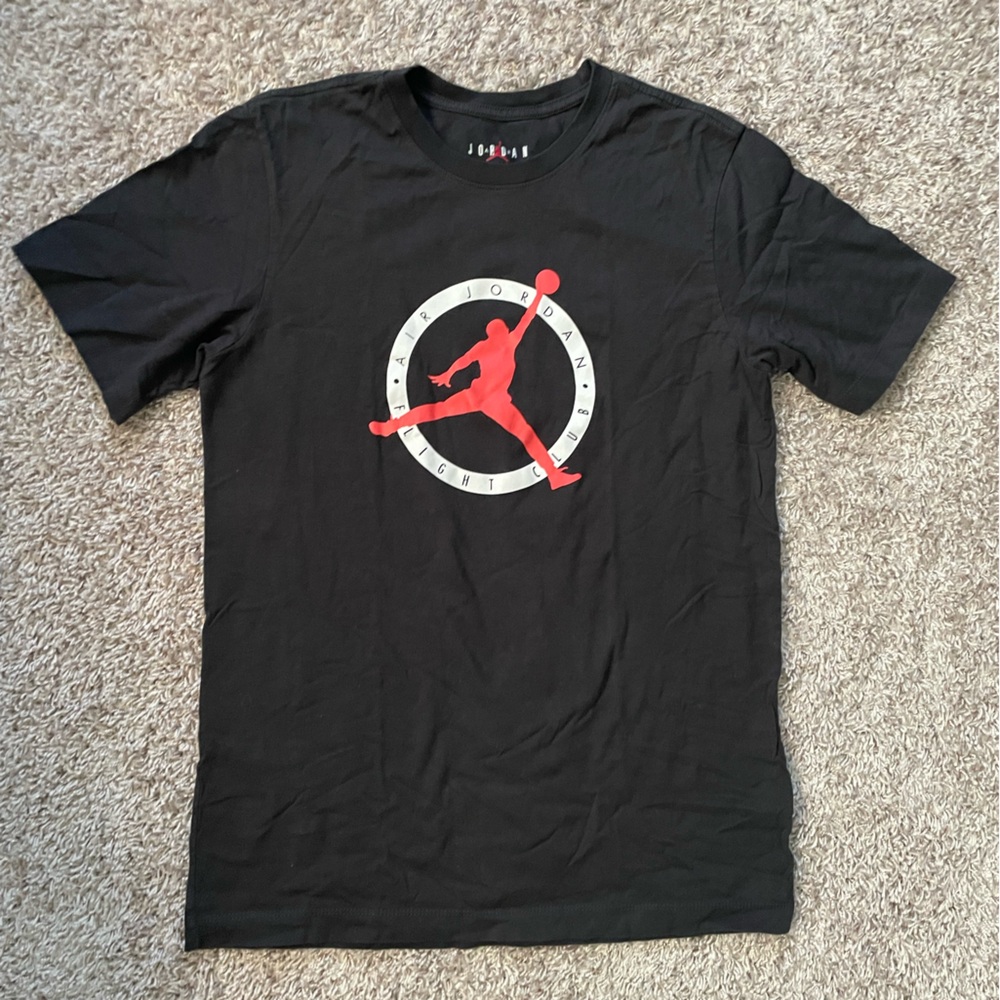Nike Air Jordan Flight Club Black T-shirt Size Small
